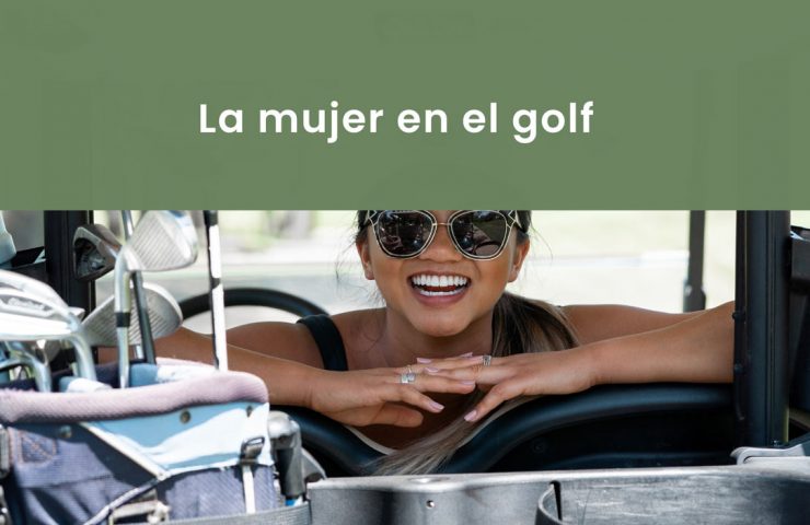 la mujer en el golf