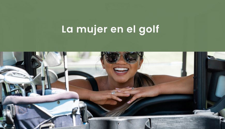 la mujer en el golf