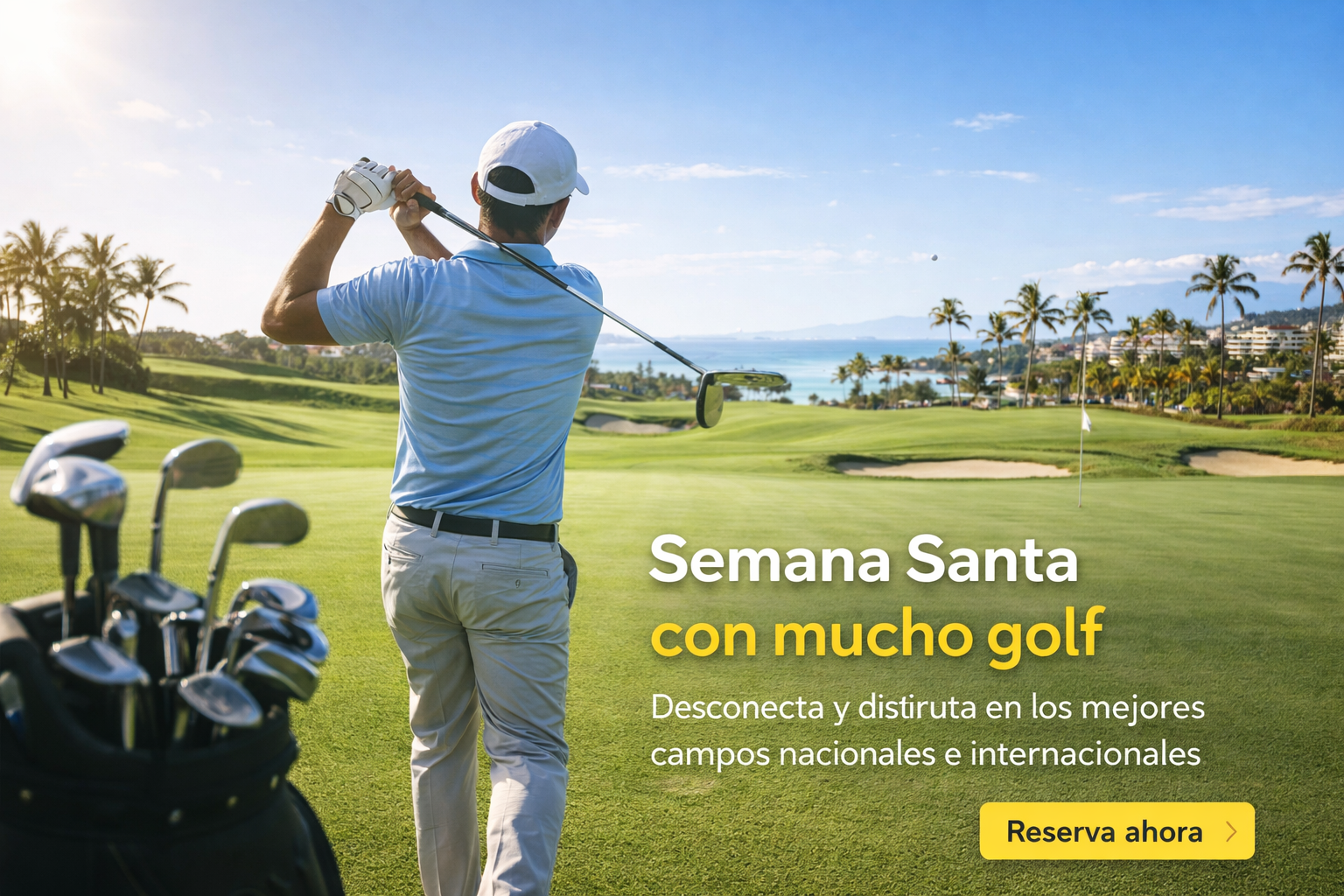 Si estas pensando en hacer una escapadas, unas vacaciones o viaje para jugar al golf, Visita viajealgolf.com ahora